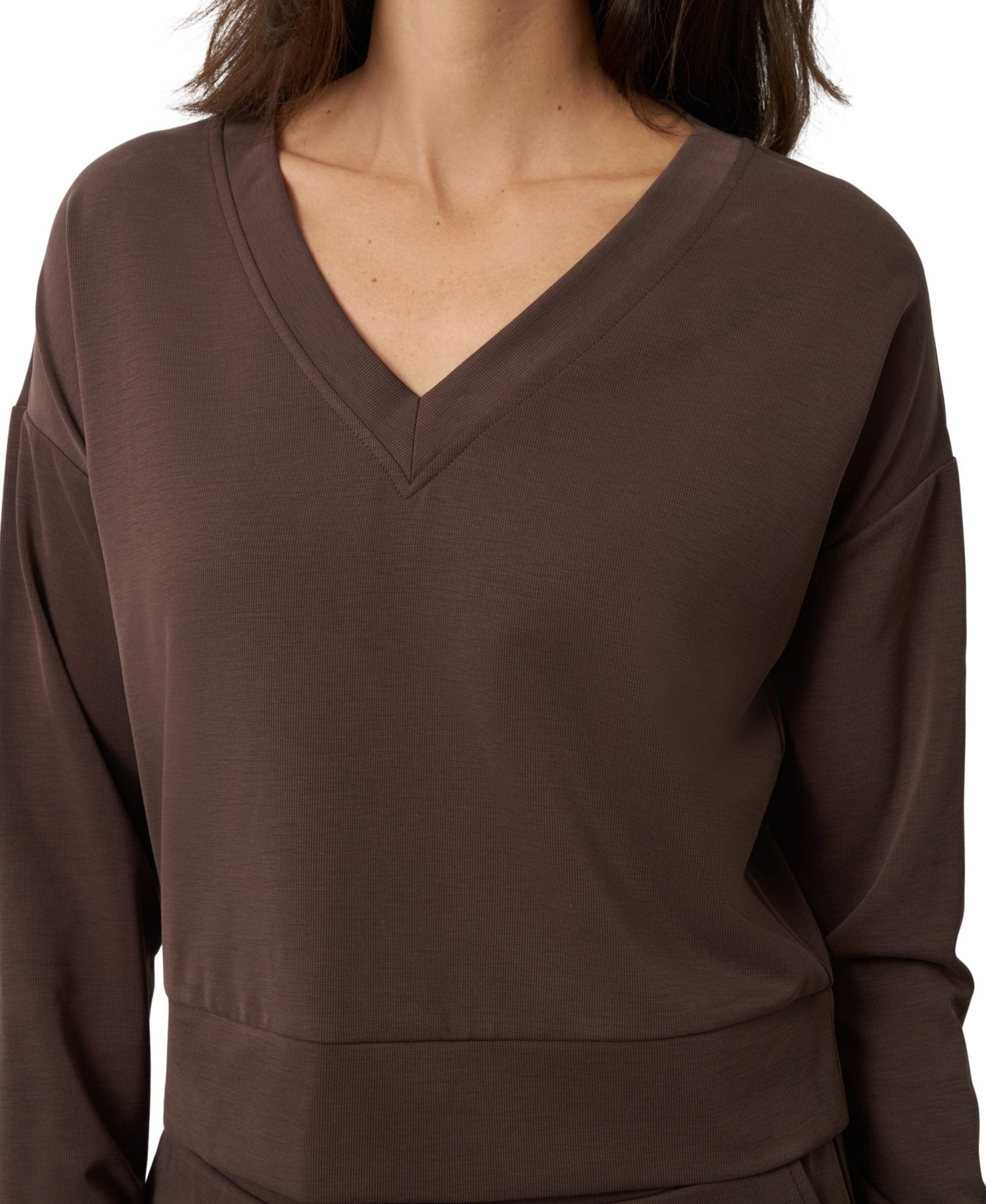 Women's V-Neck Dolman Top and Wide Leg Pant Set