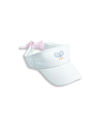 Bits and Bows Little/Big Girls Tennis Rackets Bow Visor