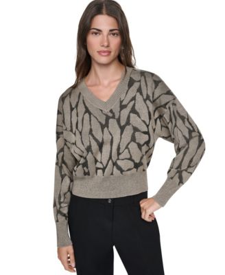 Women's Textured Long Sleeves Sweater