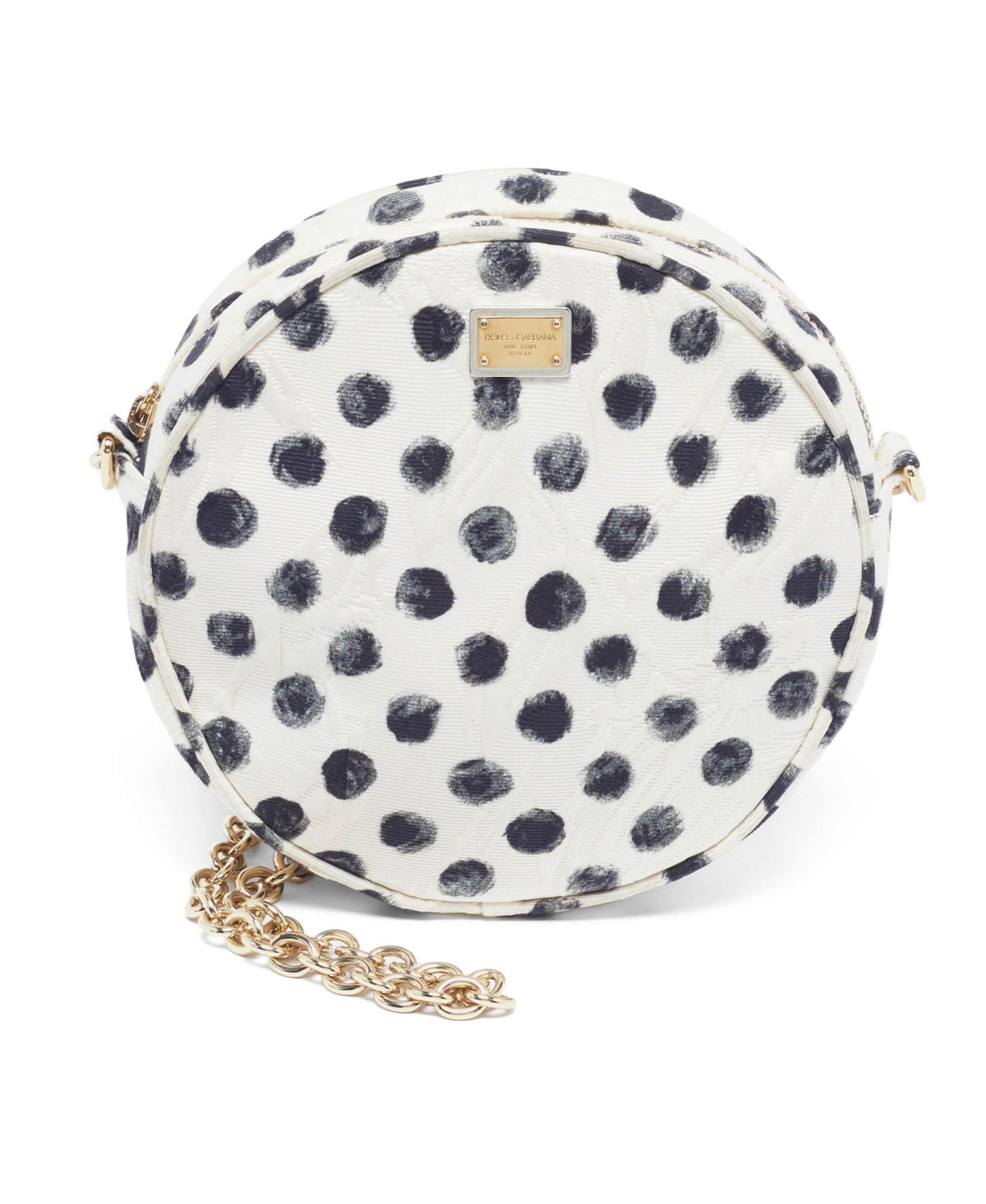 Pre-Owned Dolce & Gabbana Women's Polka Dot Round Crossbody Bag