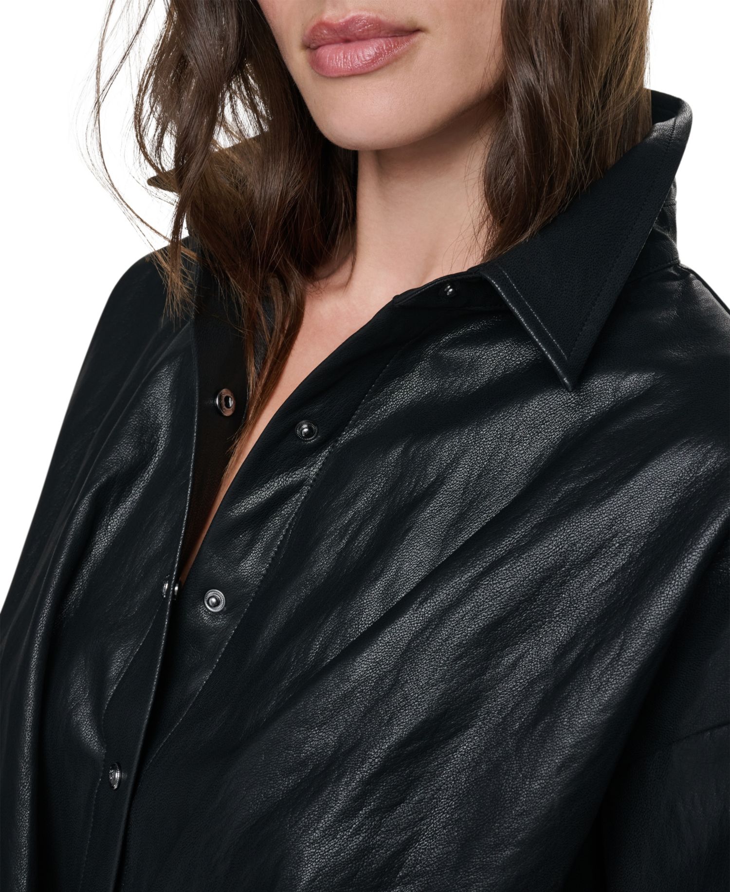 Women's Twist-Front Bubble-Hem Shirt