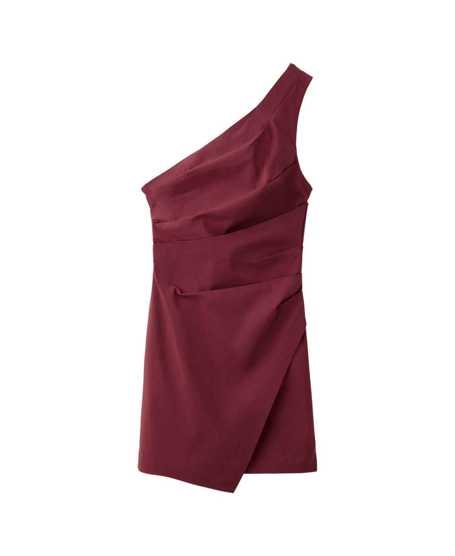 Women's Asymmetrical Pleated Mini Dress