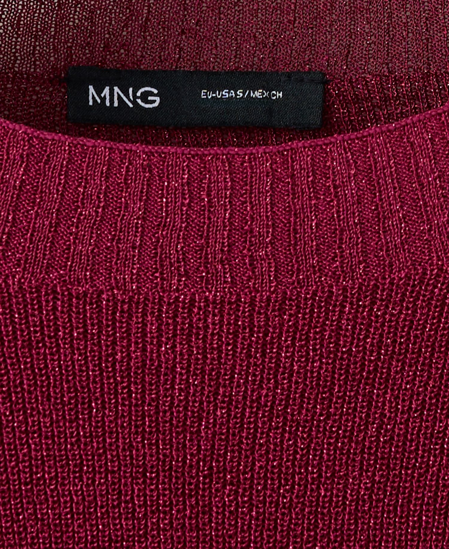 Women's Lurex Knitted Long-Sleeve Crewneck Sweater