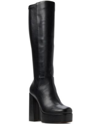 Women's Albie Platform Knee High Block Heel Boots