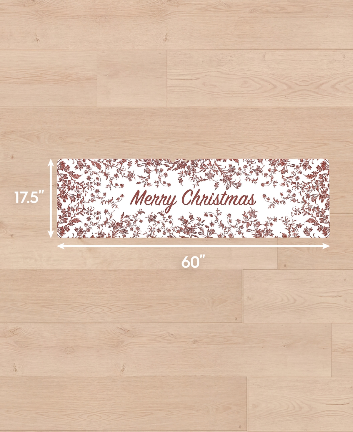 Laura Ashley Amberley Merry Christmas Non-Slip Kitchen Mat