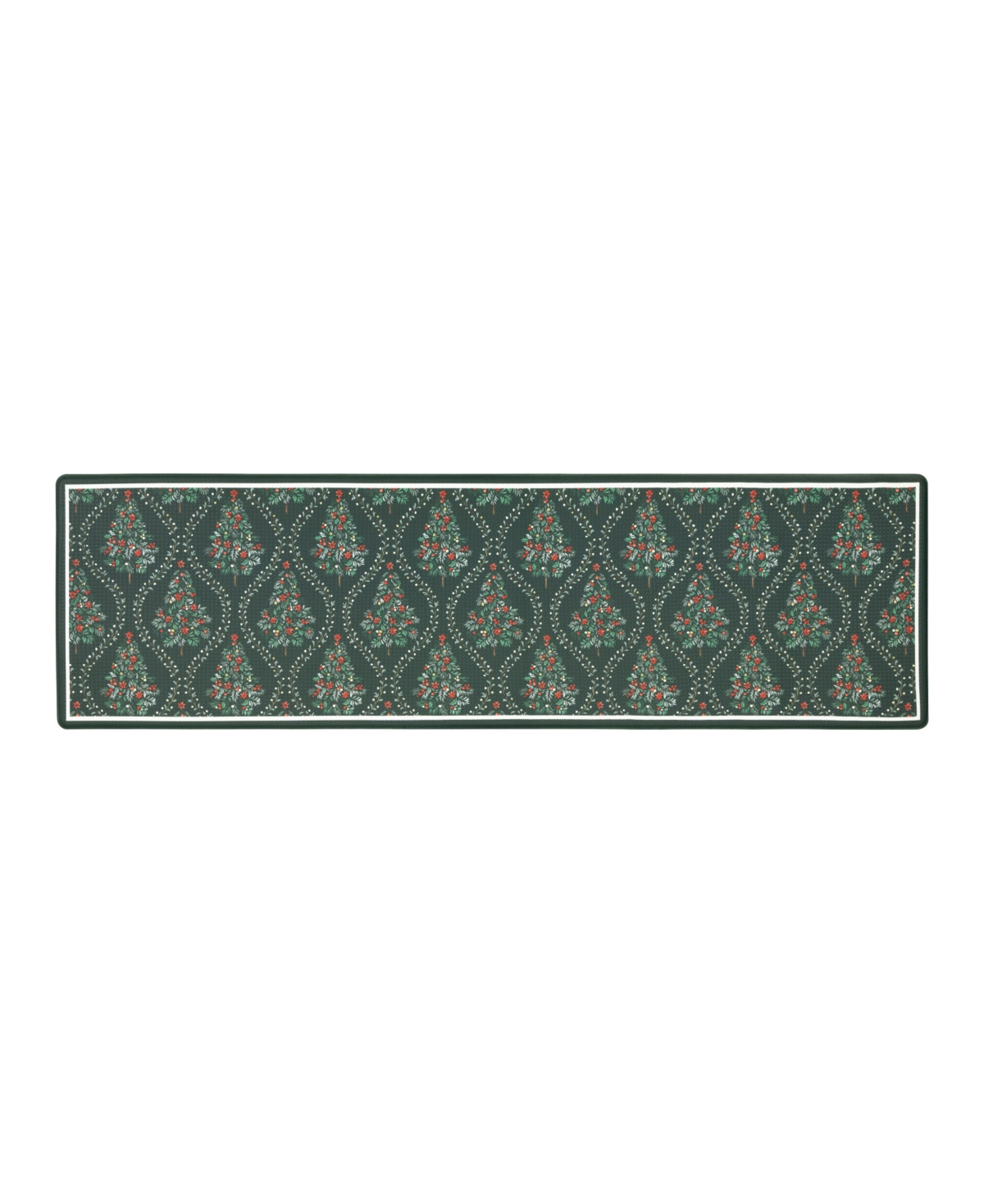 Laura Ashley Frestwick Glade Non-Slip Kitchen Mat, 17.5" x 60"