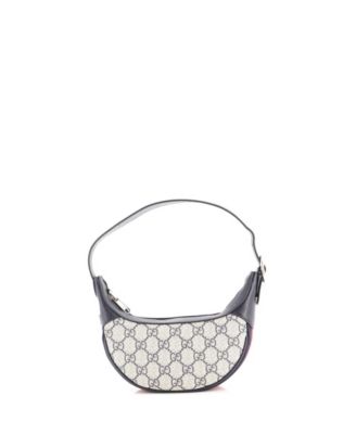 Mini Ophidia Half Moon Bag GG Coated Canvas