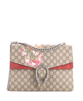 Medium Dionysus Bag Blooms Print GG Coated Canvas
