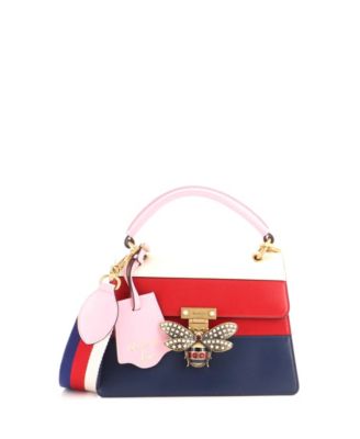 Small Queen Margaret Top Handle Bag Colorblock Leather