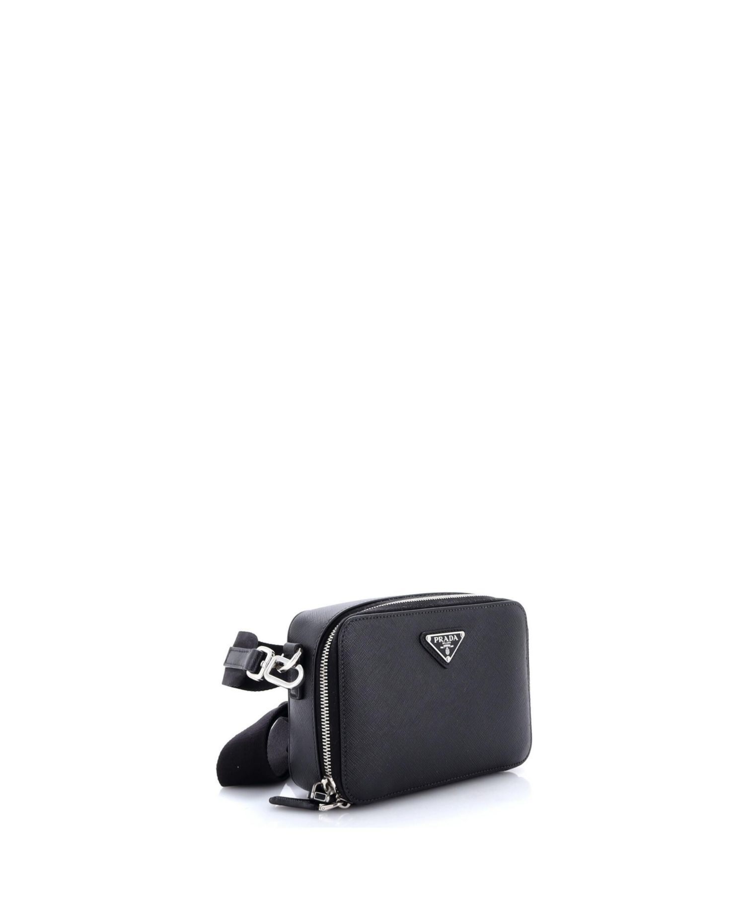 Mini Brique Camera Crossbody Bag Saffiano Leather