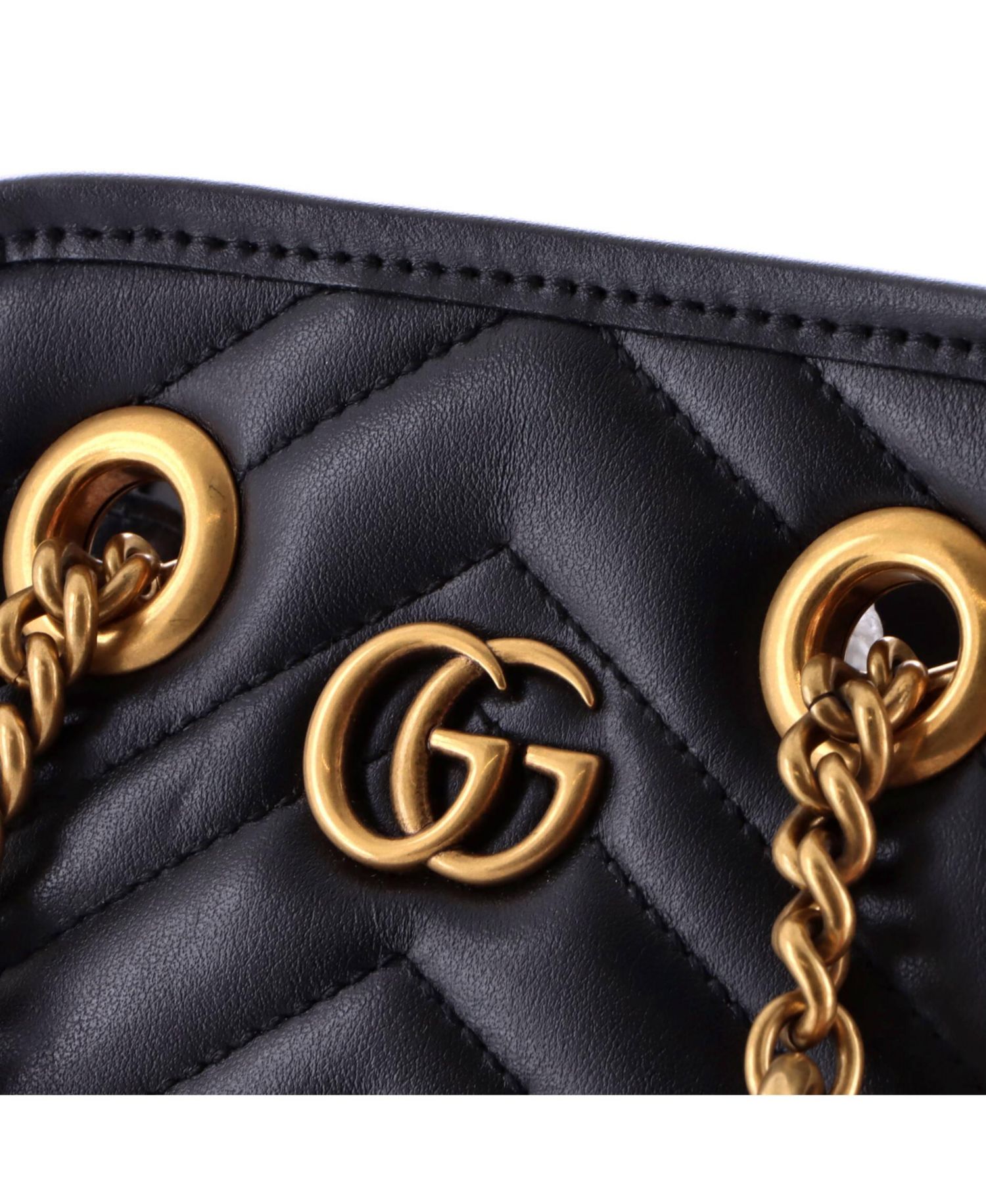Mini GG Marmont Handle Crossbody Bag Matelasse Leather