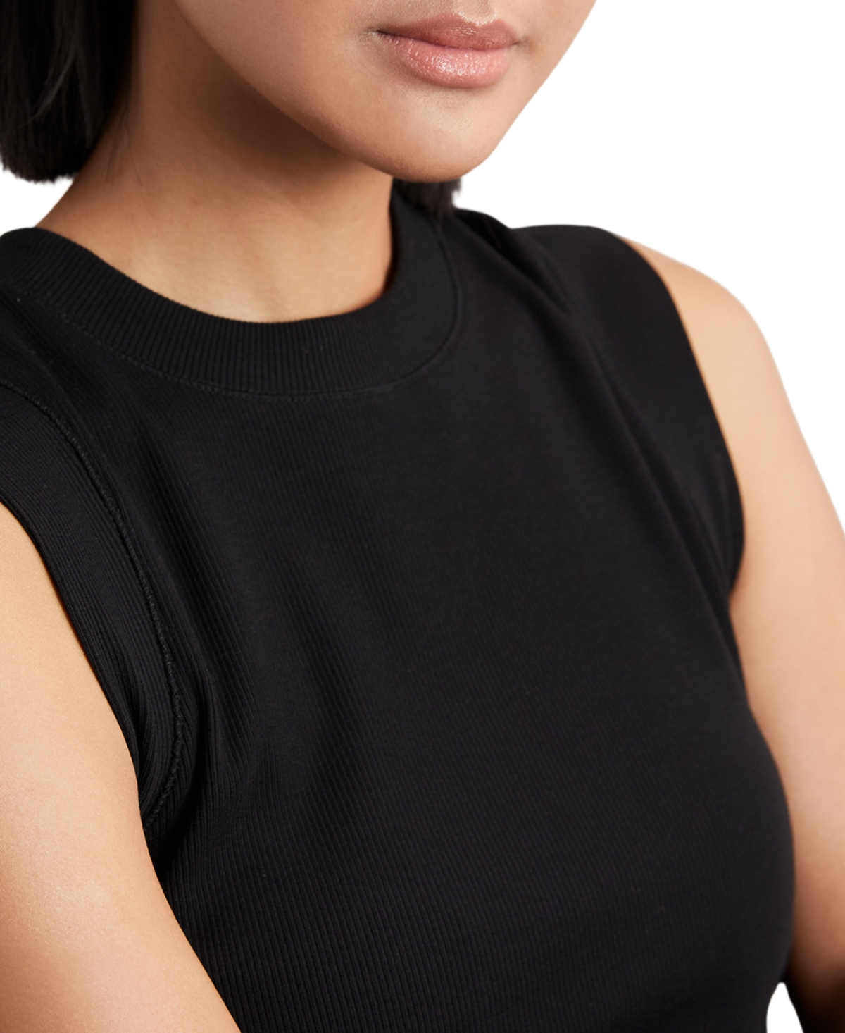 Reiss Women's Trudy Fine-Rib Ruched Vest Top