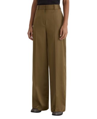 Women's Adie Wool-Blend Wide-Leg Trousers
