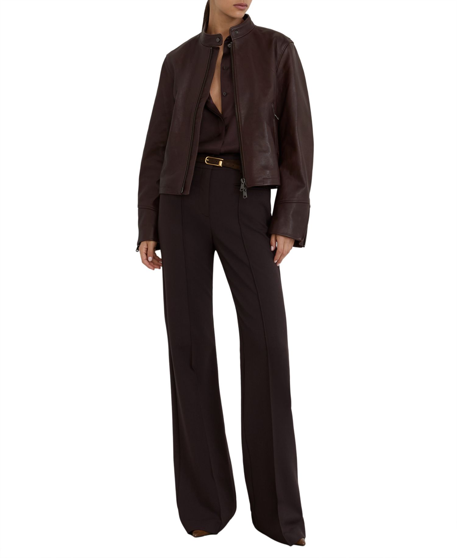 Women's Erin Leather Biker Jacket