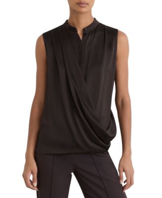 Women's Gia Silk Draped Blouse