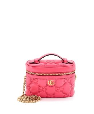 Mini Top Handle Vanity Chain Bag GG Matelasse Leather