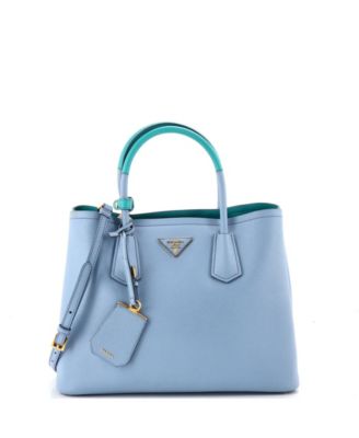 Medium Cuir Double Tote Saffiano Leather