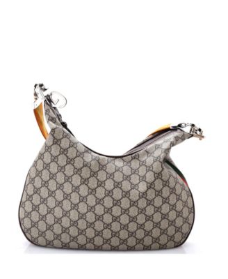 Medium Attache Shoulder Bag GG Coated Canvas