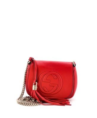Small Soho Chain Crossbody Bag Leather