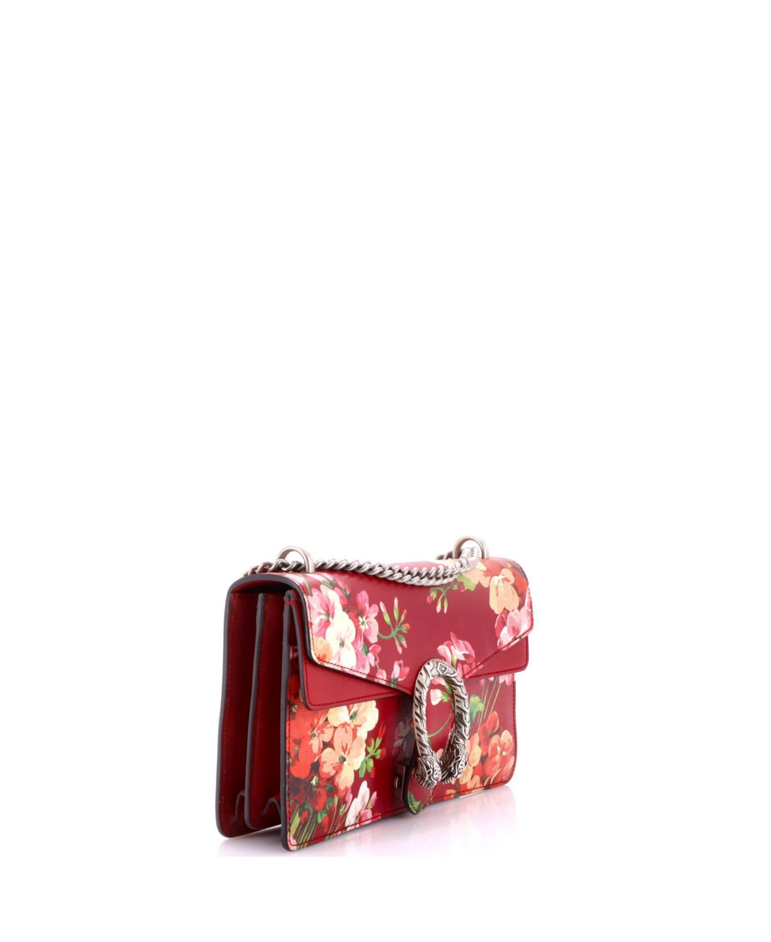 Small Dionysus Bag Blooms Print Leather