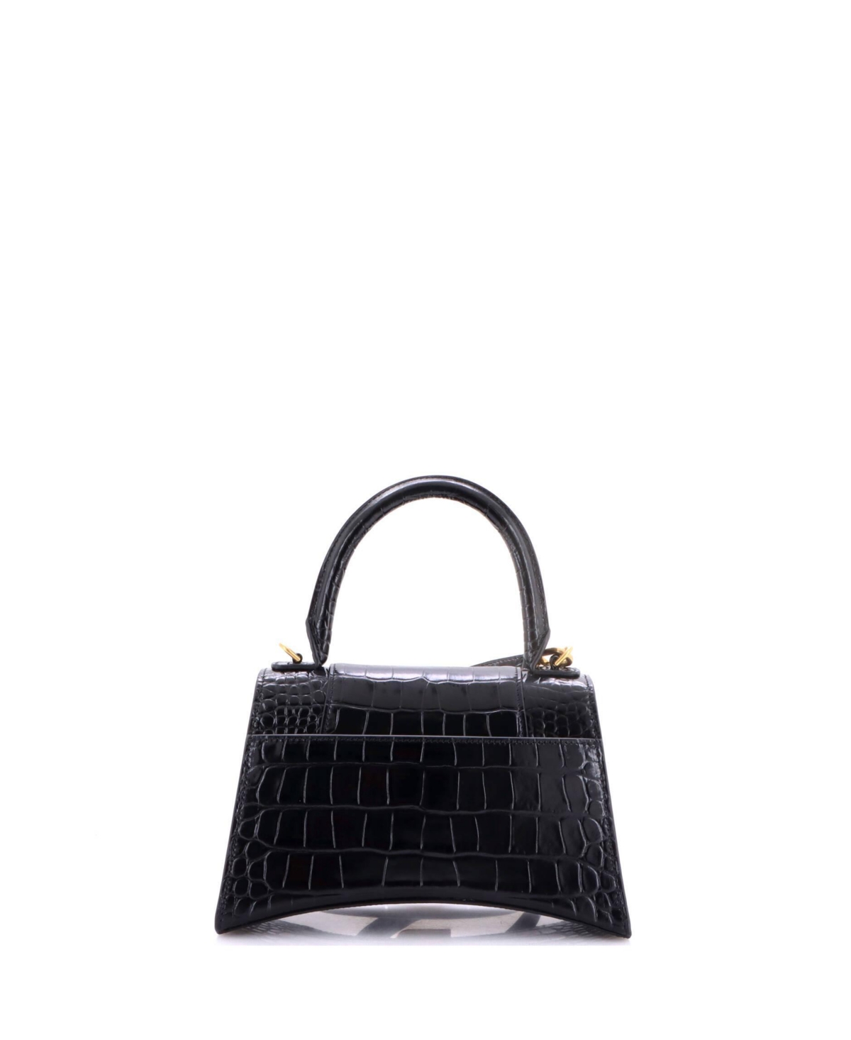 Pre-Owned Balenciaga Hourglass Top Handle Bag Embossed Leather