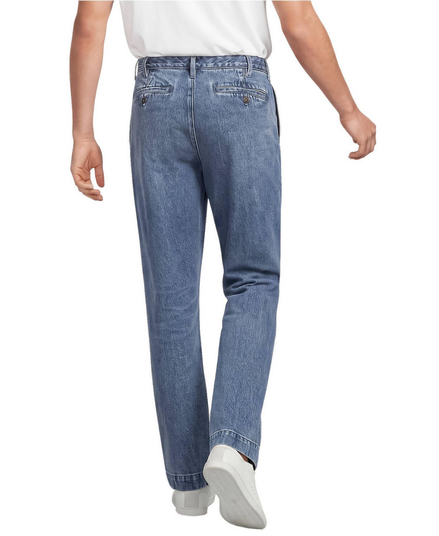 Men's Stretch Comfort Waist Classic Straight-Fit Denim Trouser
