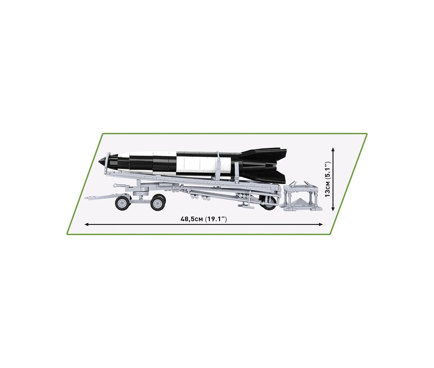 Детский конструктор COBI Historical Collection Wwii V2 Rocket and Transporter Executive Edition 1191-Piece Building Set, Ages 10+ — фото 4