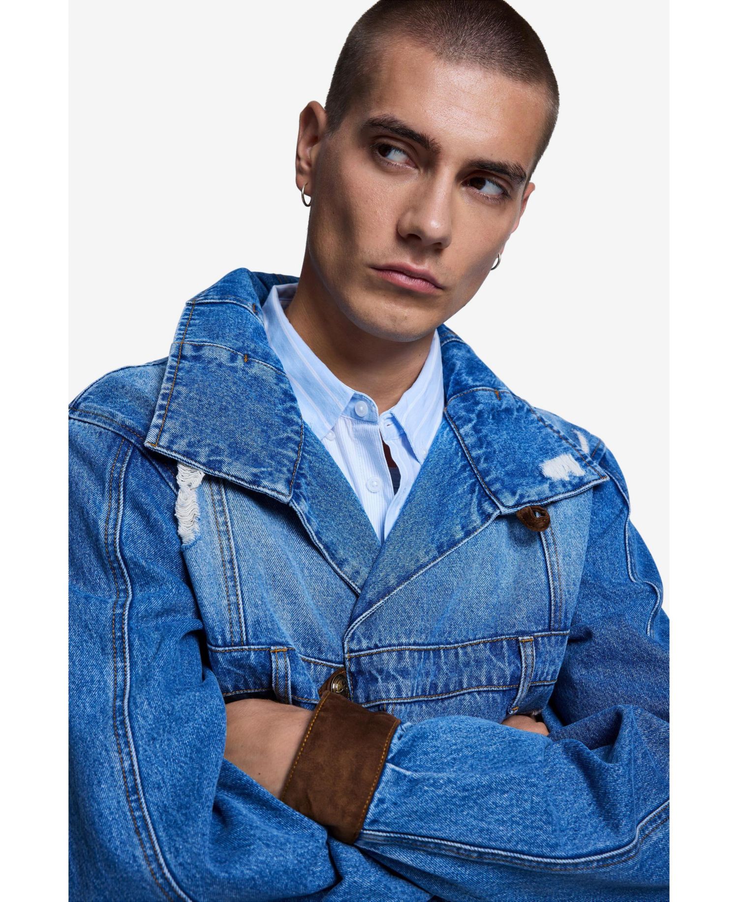 Men's Embroidered denim jacket