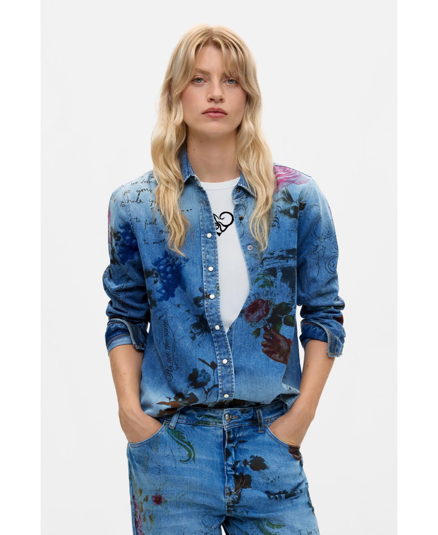 Women's Printed Straight Jeans
