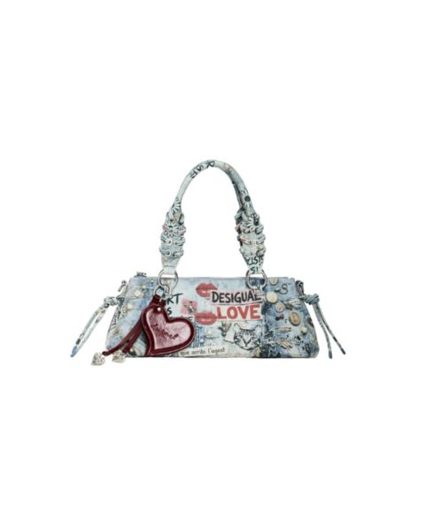 Женская сумка Desigual Medium printed, цвет: Средний синий