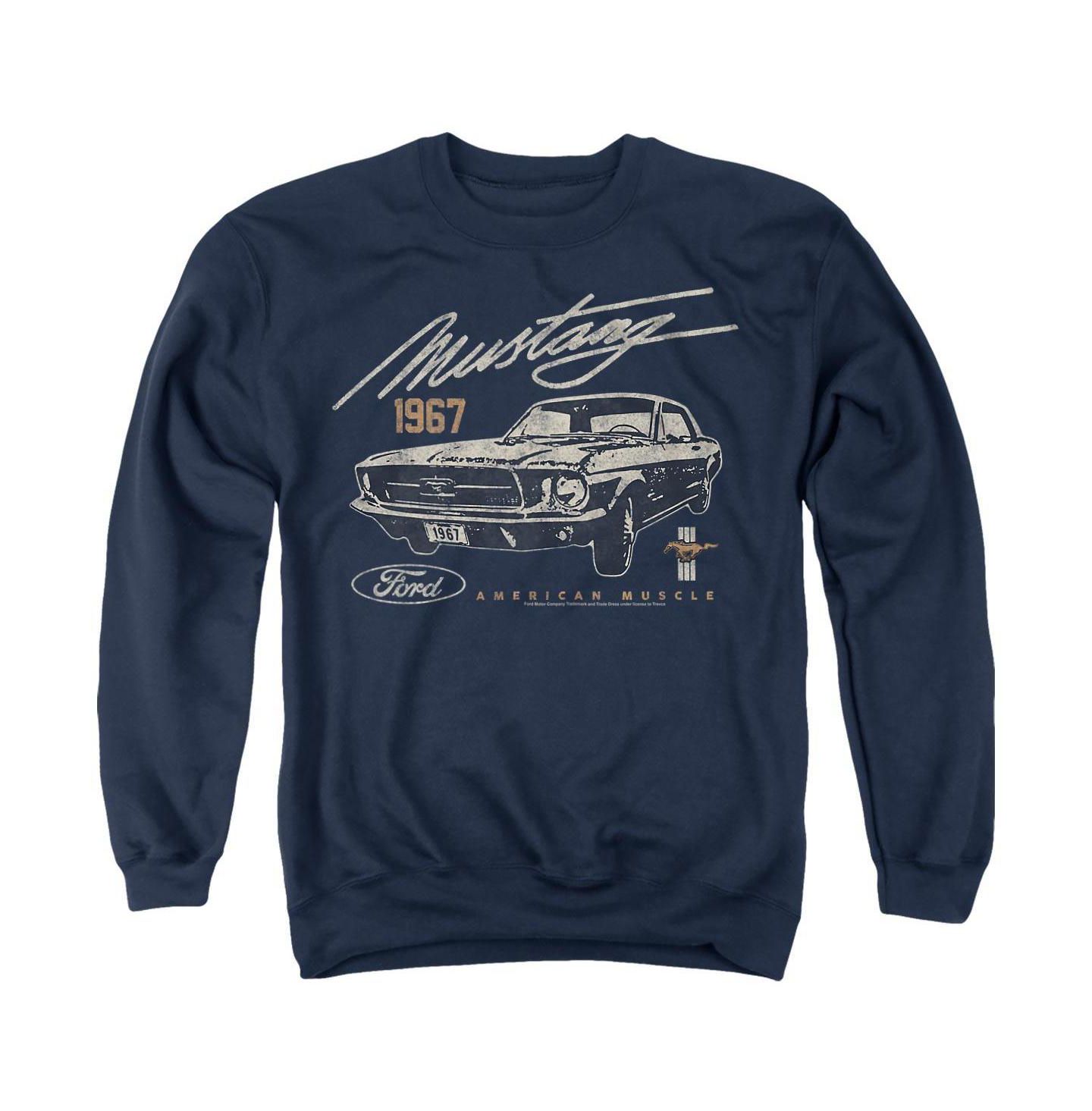 Мужская толстовка Mustang American Muscle Dark Crewneck, цвет: Тёмно-синий — фото 1