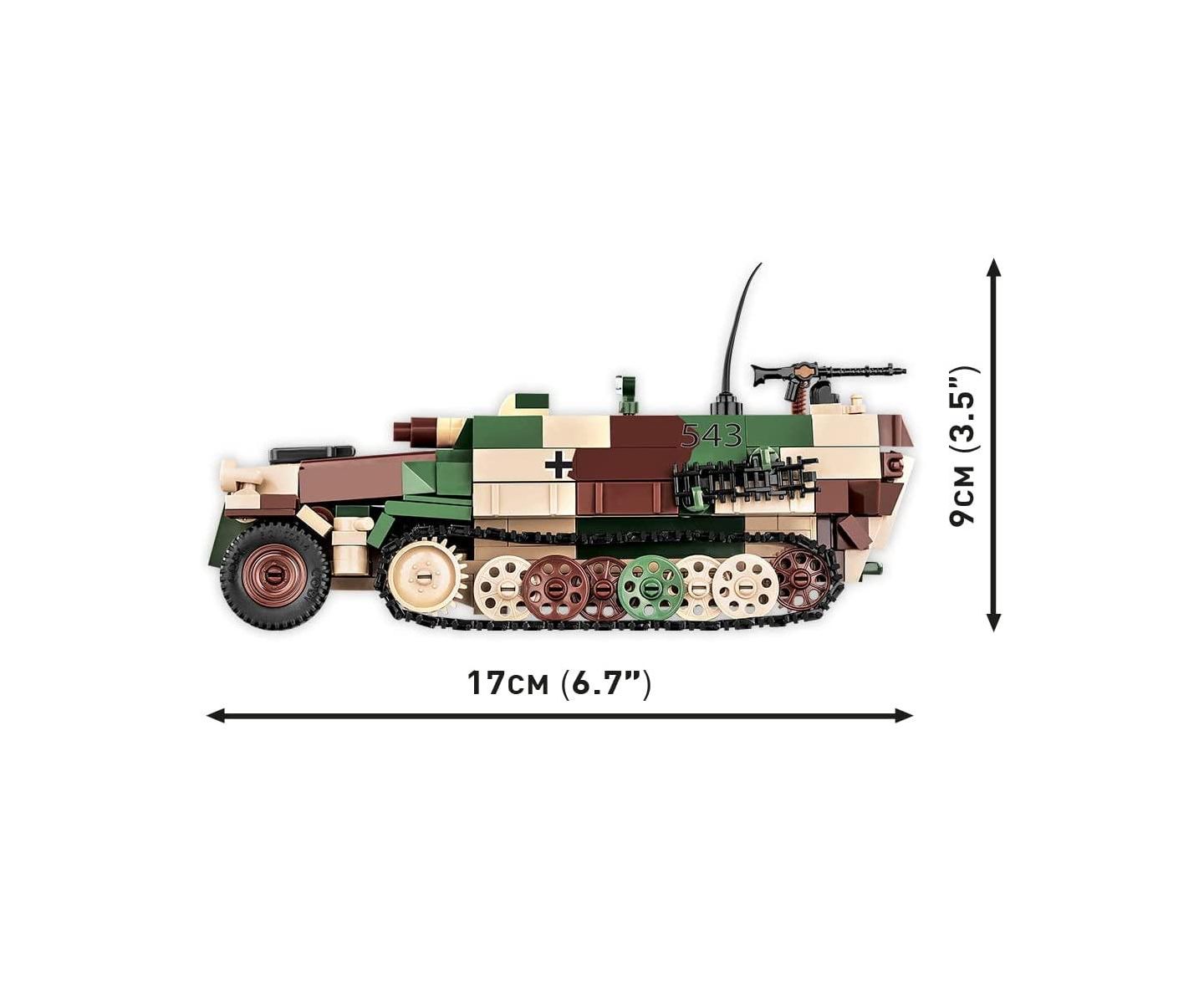 Детский конструктор COBI Historical Collection Wwii Sd.KFZ. 251/9 Stummel 485-Piece Vehicle Building Set, Ages 8+ — фото 3