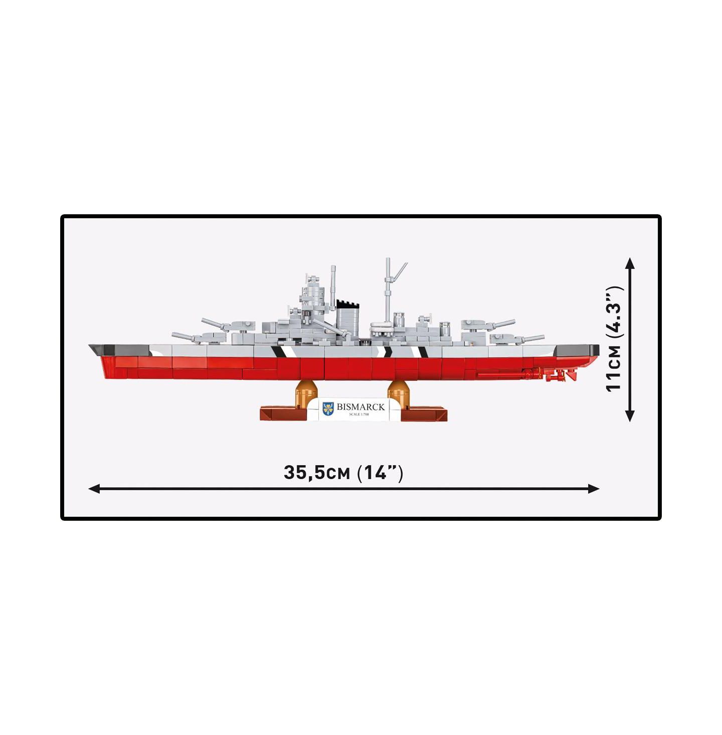 Детский конструктор COBI Wwii Battleship Bismarck 590-Piece Building Set, Ages 8+ — фото 4