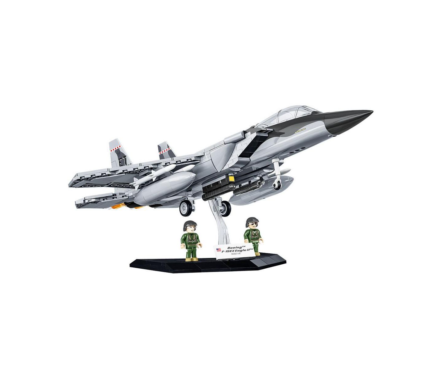 Детский конструктор COBI Armed Forces Boeing F-15EX Eagle II 1:48 Scale 739-Piece Building Set, Ages 8+ — фото 6
