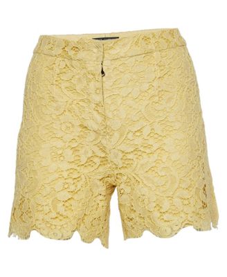 Women's Lace Floral-Print Shorts, 7" Inseam