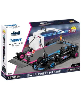Action Town BWT Alpine F1 Pit Stop 477-Piece Building Set, Ages 8+