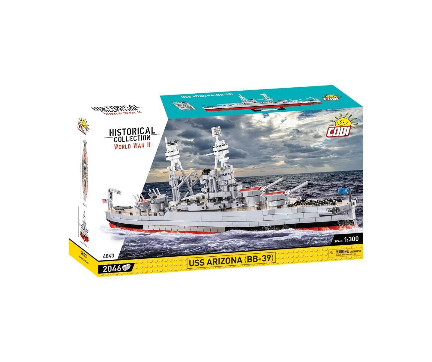 Детский конструктор COBI Wwii Uss Arizona (BB-39) 2,046-Piece Building Set, Ages 10+ — фото 5