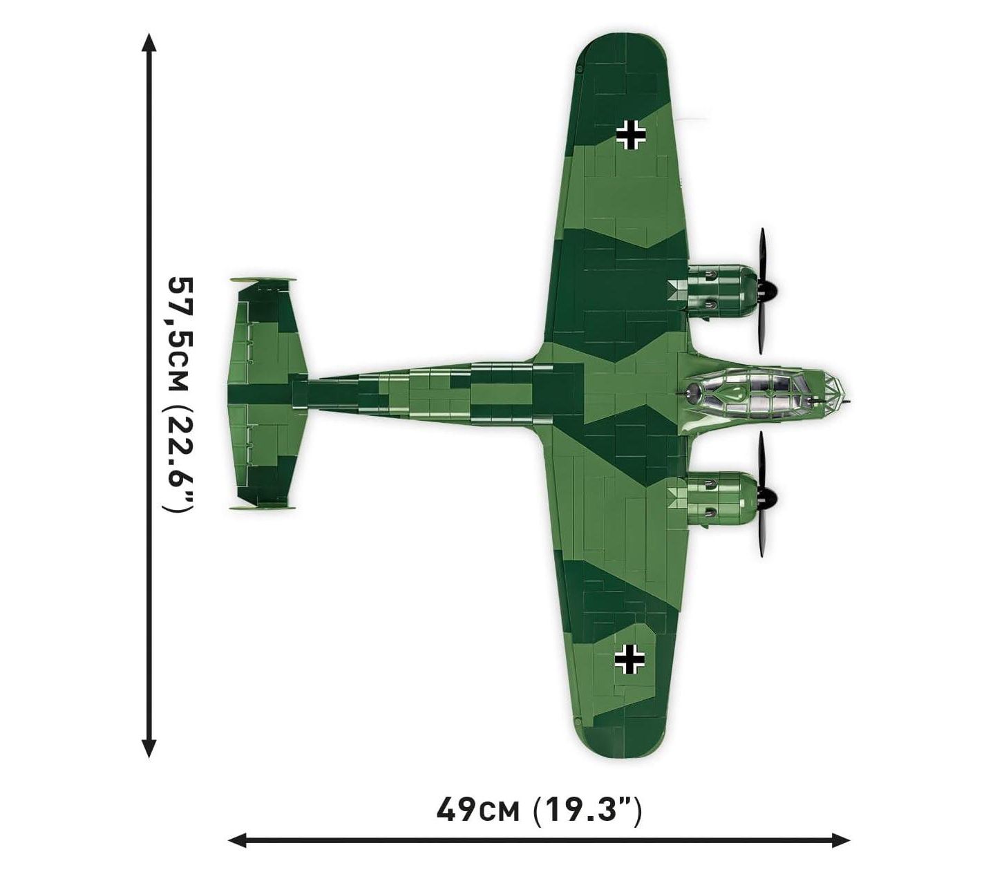 Детский конструктор COBI Historical Collection Wwii Dornier Do 17Z-2 1383-Piece Building Set, Ages 10+ — фото 3