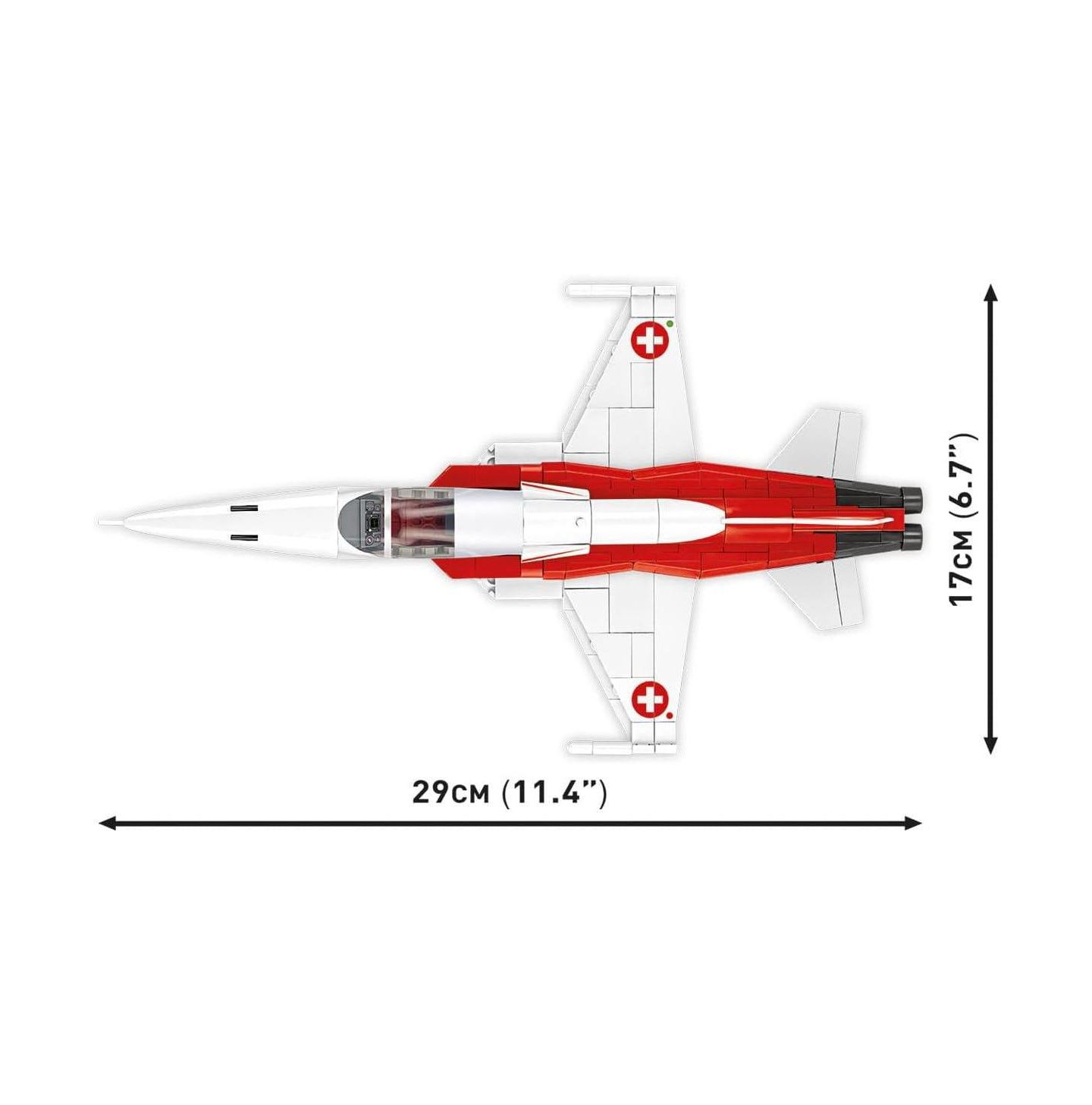 Детский конструктор COBI Swiss Air Force Team Patrouille Suisse Northrop F-5E Tiger II 351-Piece Building Set, Ages 6+ — фото 3