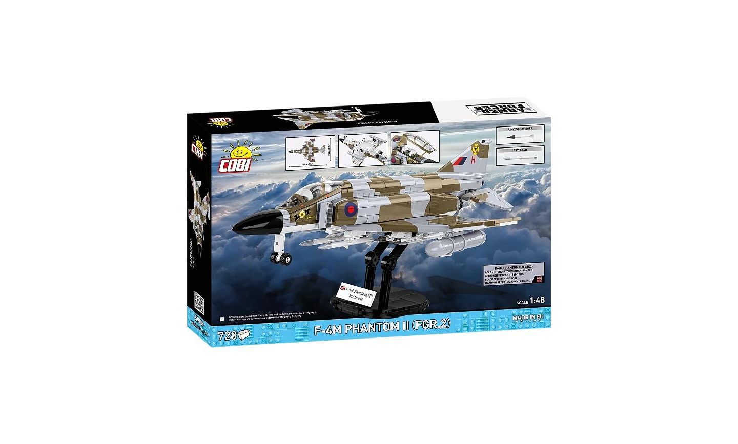 Детский конструктор COBI British F-4M Phantom II 728-Piece Building Set, Ages 8+ — фото 2