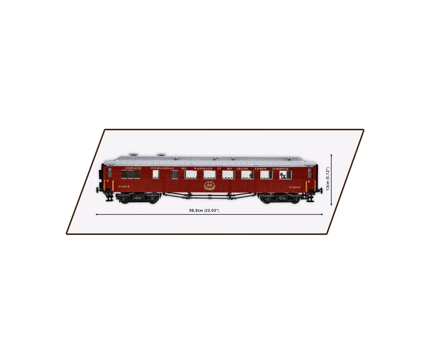 Детский конструктор COBI 1:35 Scale Great War Compiegne Wagon 1927-Piece Building Set, Ages 11+, цвет: Open Miscellaneous — фото 4