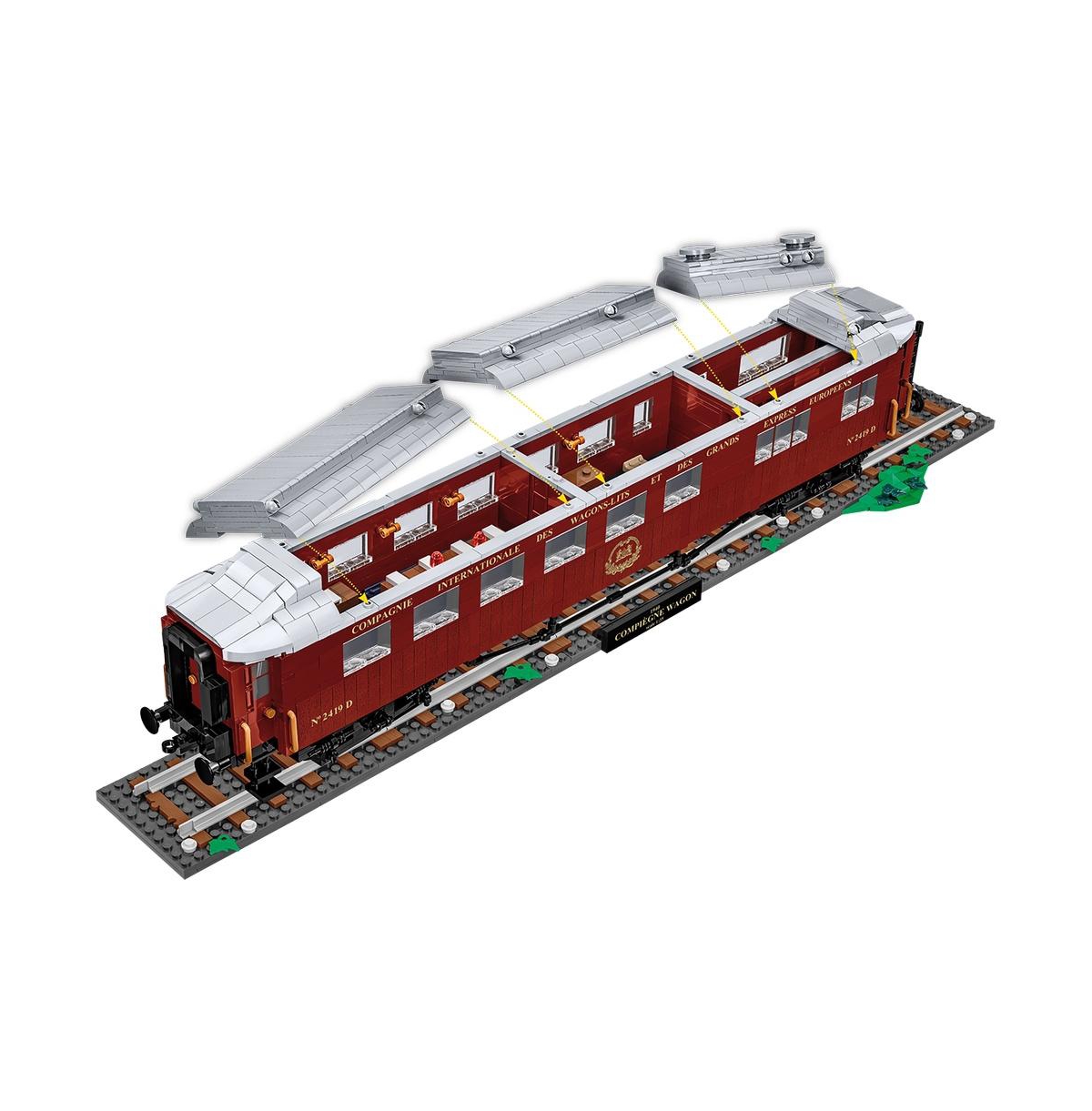 Cobi Historical Collection Wwii Compiegne Wagon 2001-Piece 1:35 Scale Building Set, Ages 11+