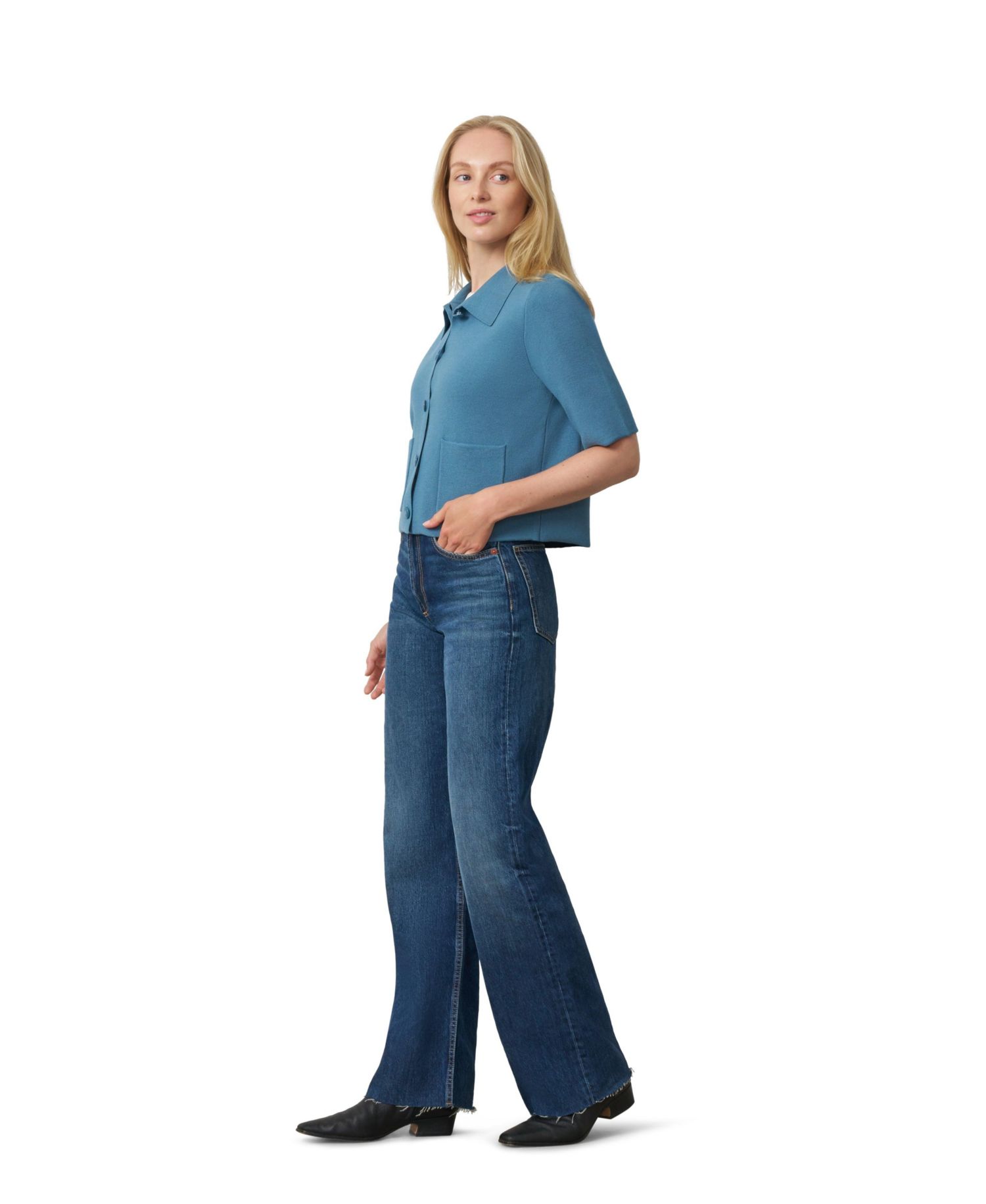 Women's Milano Knit Button-Front Cardigan
