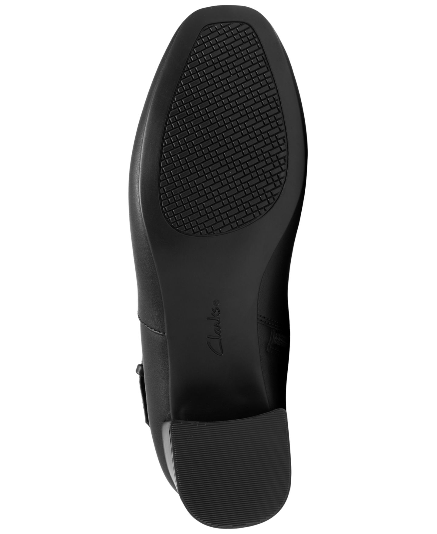 Женские ботинки Clarks Iridessa Clara Round Toe Booties, цвет: Чёрный кожаный — фото 5