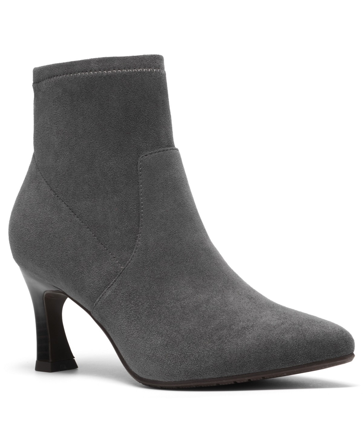 Clarks Collection Women's Tammitha Ace Pointed Toe Booties In Dark Gray Textile