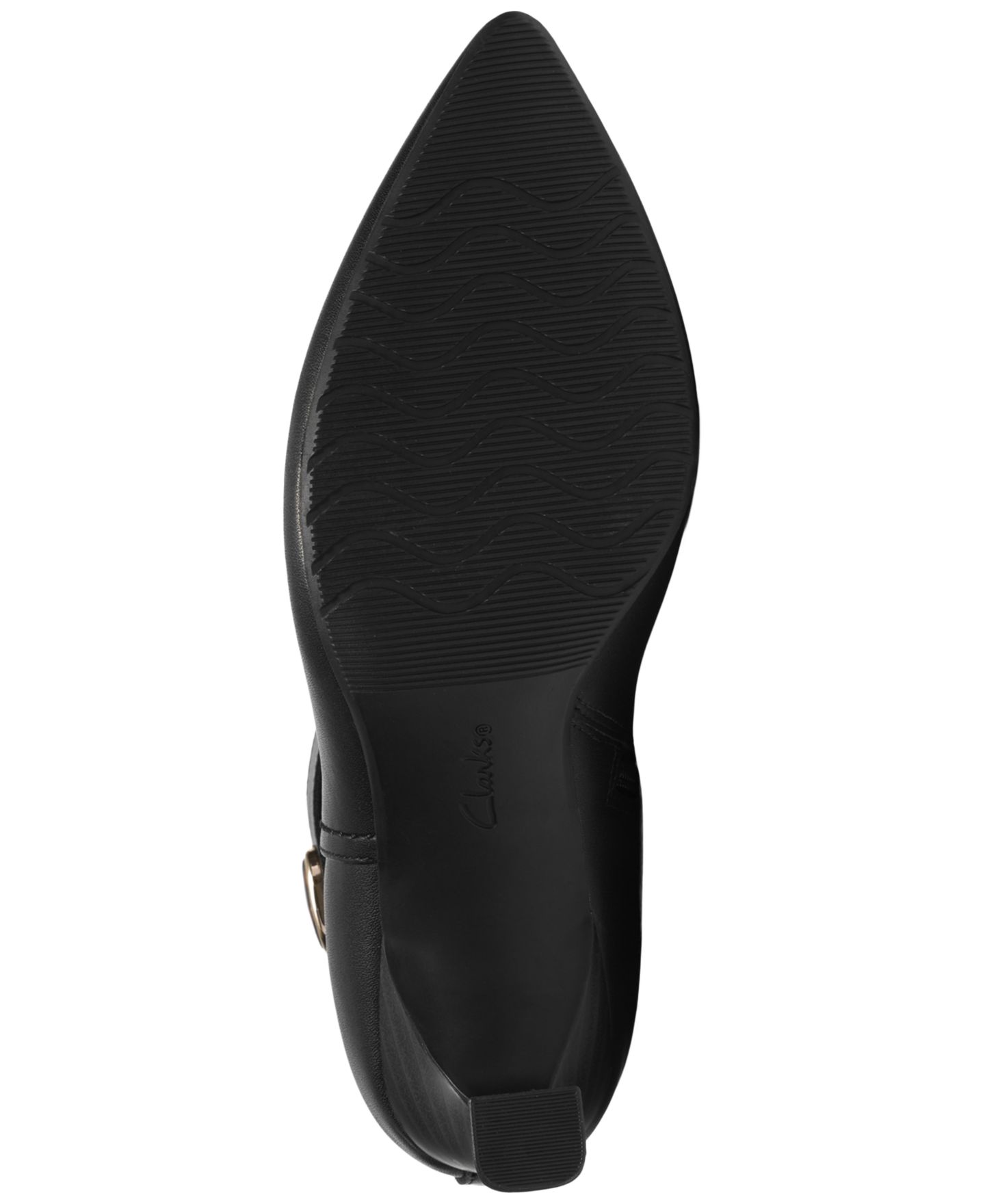 Женские ботинки Clarks Tammitha Nora pointed Toe Booties, цвет: Чёрный кожаный — фото 5