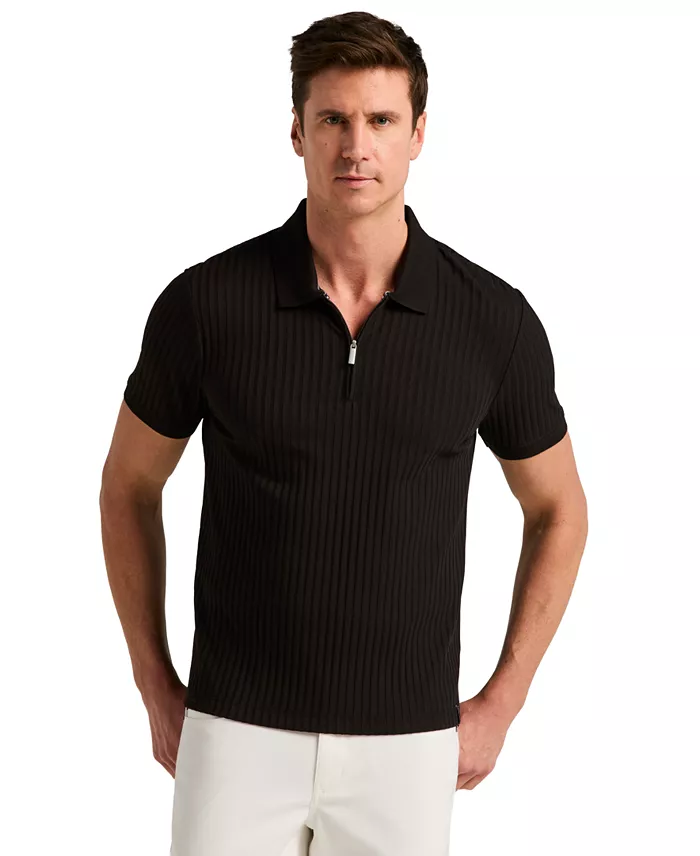 Men's Quarter-Zip Polo Shirt