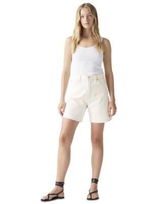 Premium Women's High-Rise Baggy Denim Shorts
