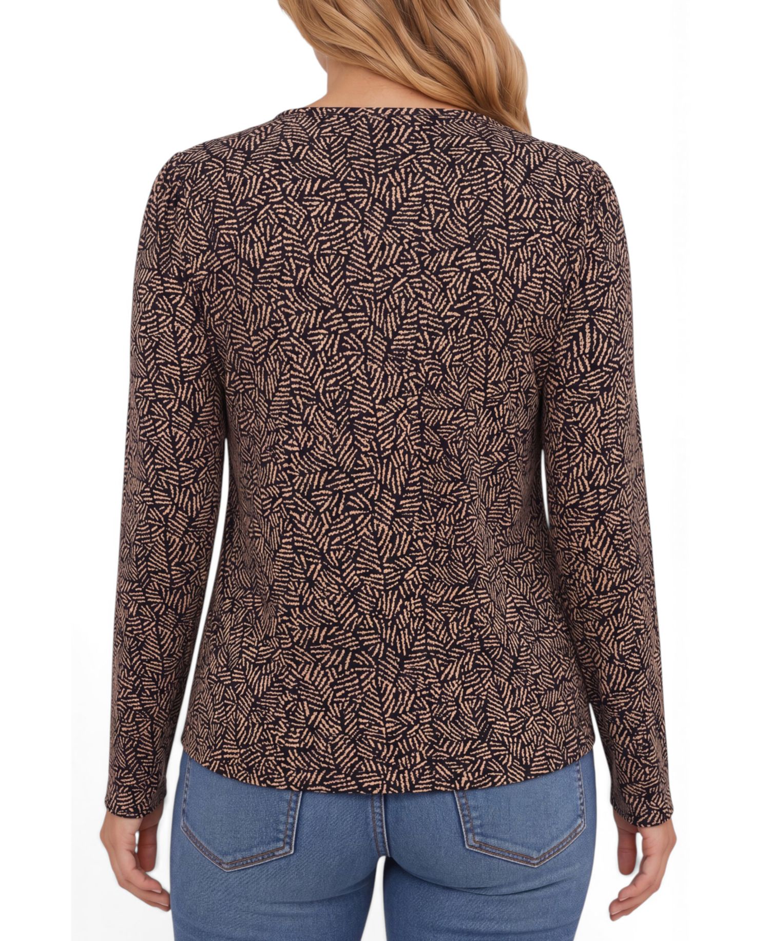 Petite Jewel Neck Long-Sleeve T-Shirt