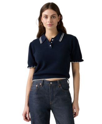 Premium Women's Short-Sleeve Pull-On Polo Shirt
